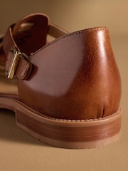 Russell & Bromley Tan Brown Siracuse Fisherman Sandals - Image 6 of 7