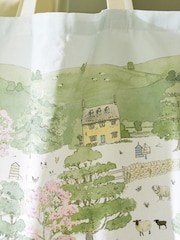 Sophie Allport White Spring Cottage Tote Bag - Image 2 of 3