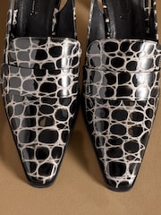 monochrome - Mocassins à talon slingback Russell & Bromley Totter - Image 12 de 12
