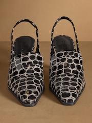 monochrome - Mocassins à talon slingback Russell & Bromley Totter - Image 8 de 12