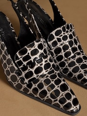 monochrome - Mocassins à talon slingback Russell & Bromley Totter - Image 9 de 12