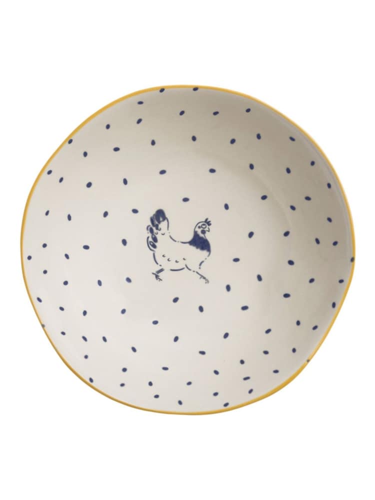 Sophie Allport Natural Chicken Stoneware Nibbles Bowl - Image 3 of 3