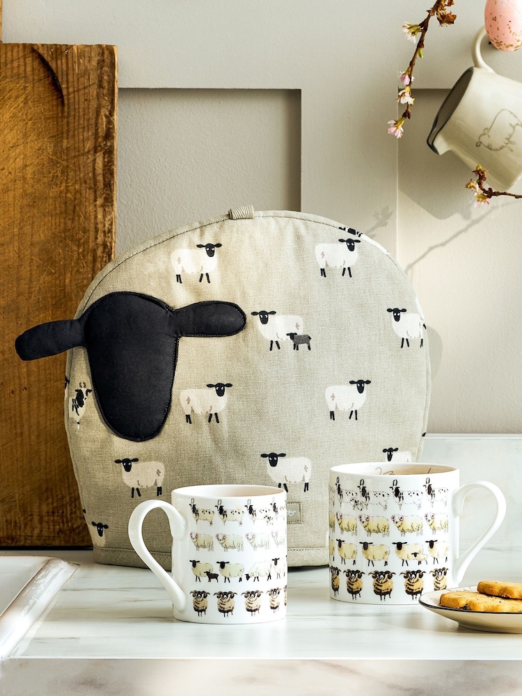 Sophie Allport Grey Sheep Shaped Tea Cosy - Image 1 of 2 Sophie Allport Grey Sheep Shaped Tea Cosy - Image 1 of 2