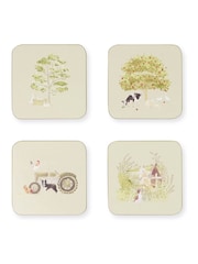 Sophie Allport Set of 4 Farm Friends Coasters - Image 3 sur 3