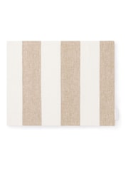 Sophie Allport Set of 2 Natural Witham Sand Stripe Linen Placemat - Image 3 of 3