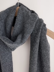 B by Ted Baker Charcoal Grey Diamante Stud Wool Blend Scarf - Image 7 of 8