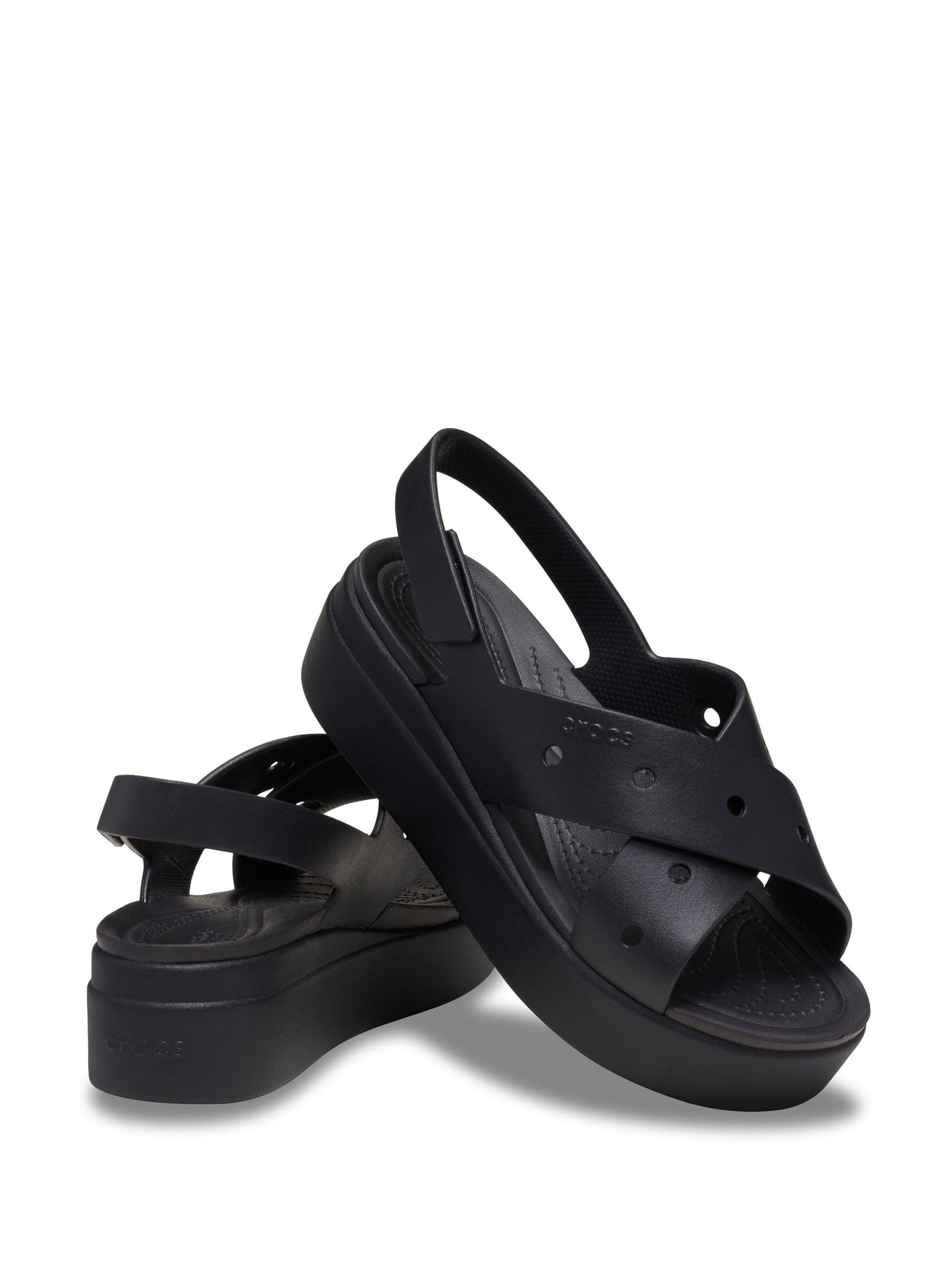 Buy Crocs Black Brooklyn Cross Strap Sandals from Next USA