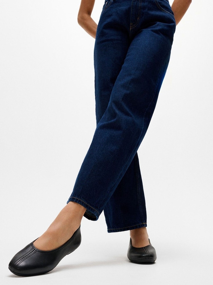 FitFlop Black Delicato High Cut Ballerinas - Image 1 of 6 FitFlop Black Delicato High Cut Ballerinas - Image 1 of 6