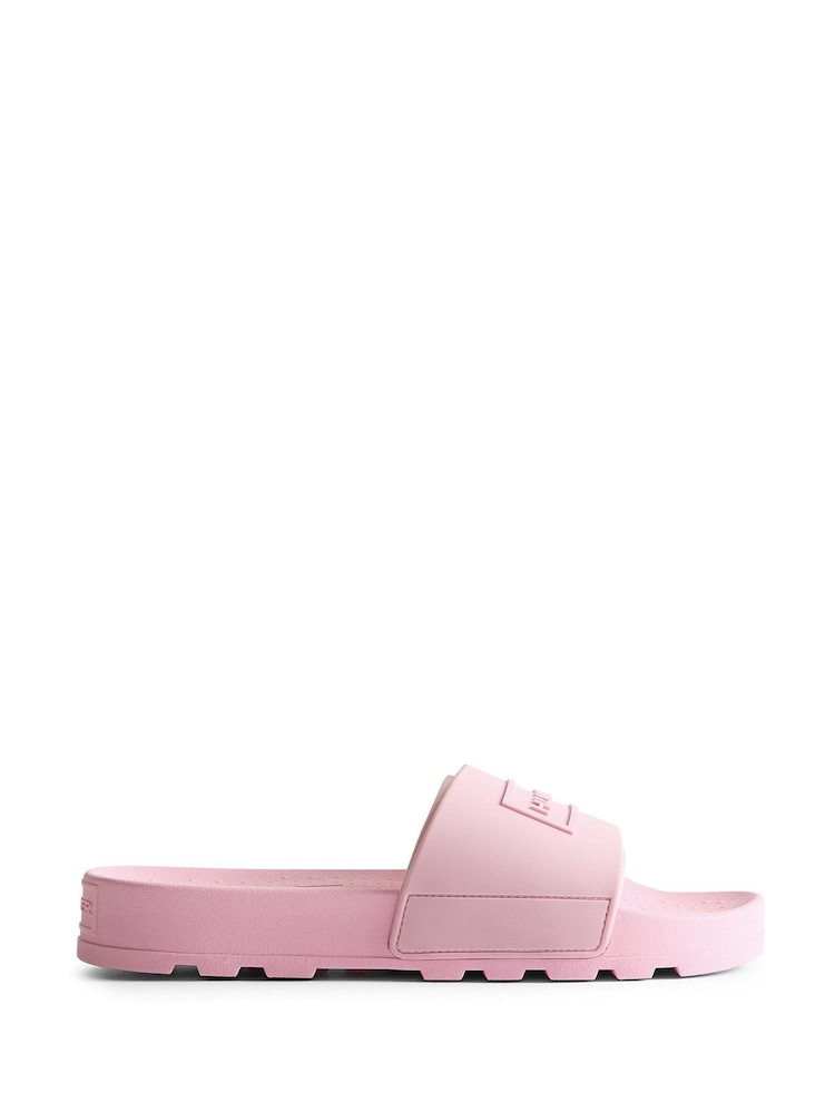 Hunter Pink Core Embossed Sliders - Image 1 of 4