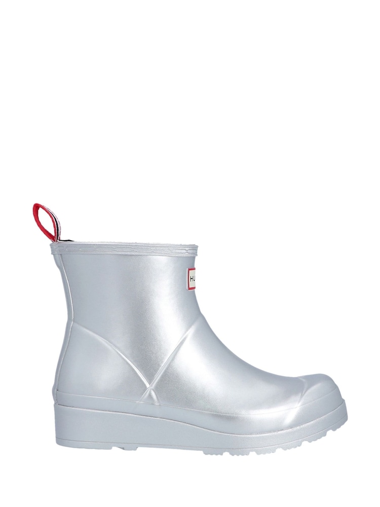 Hunter Silver Play Short Wellington Boots - Image 1 of 2