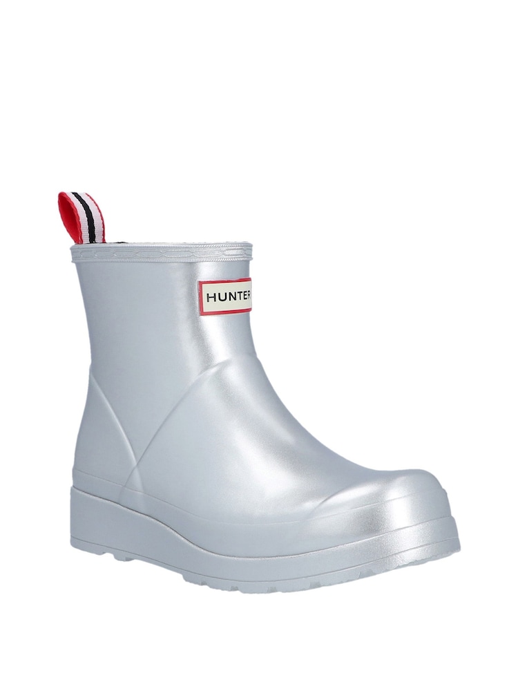 Hunter Silver Play Short Wellington Boots - Image 2 of 2