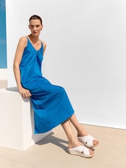 FitFlop White Lulu Lux Graphic Weave Slides - Image 2 of 7