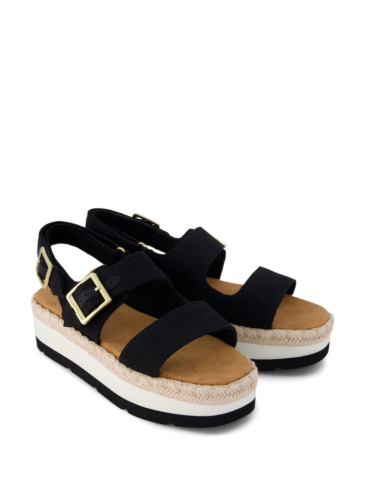 TOMS Black Giana Sandals - Image 2 of 6 TOMS Black Giana Sandals - Image 2 of 6