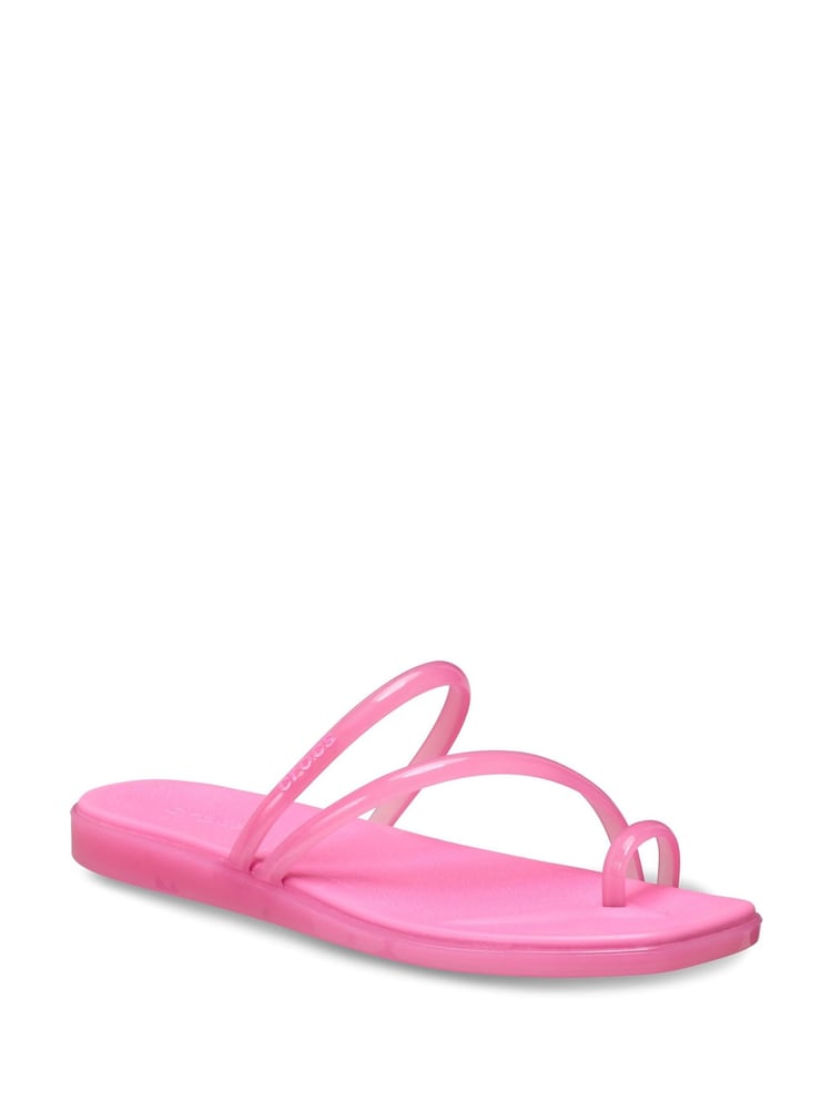 Crocs Pink Miami Jely Toe Loop Sandals - Image 1 of 6