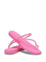 Crocs Pink Miami Jely Toe Loop Sandals - Image 3 of 6