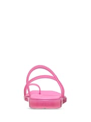 Crocs Pink Miami Jely Toe Loop Sandals - Image 4 of 6
