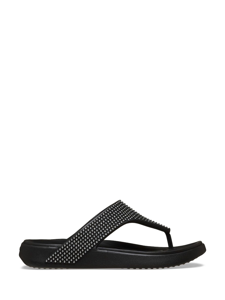 Crocs Black Getaway Triangle Flip Flop Sandals - Image 1 of 6