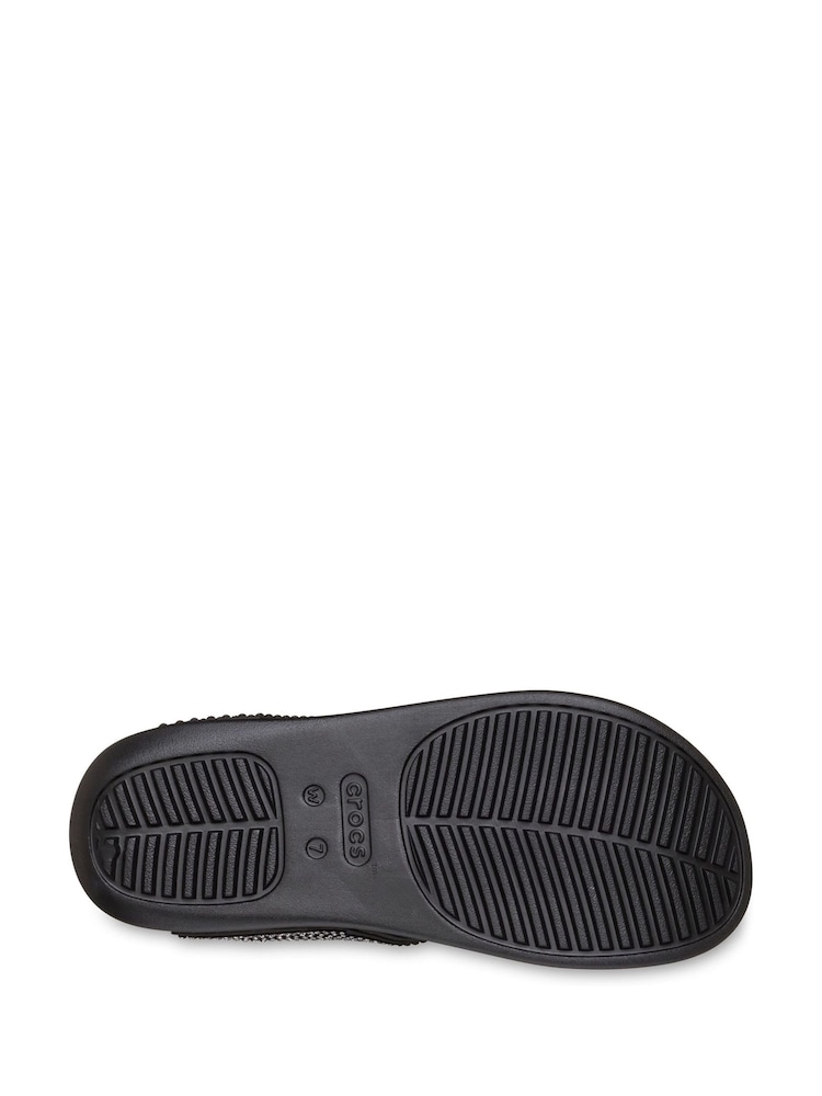 Crocs Black Getaway Triangle Flip Flop Sandals - Image 6 of 6