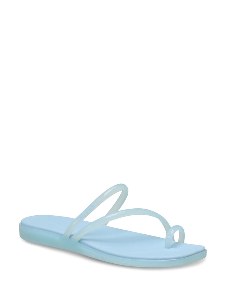 Crocs Blue Miami Jely Toe Loop Sandals - Image 1 of 6