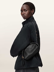AllSaints Black Rosalie Arc Cross-Body Bag - Image 1 of 5