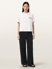AllSaints White Descent Lisa T-Shirt - Image 2 of 6