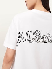 AllSaints White Descent Lisa T-Shirt - Image 3 of 6