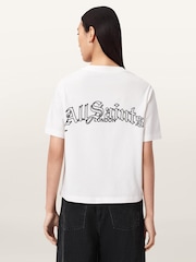 AllSaints White Descent Lisa T-Shirt - Image 4 of 6