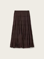 AllSaints Brown Eva Skirt - Image 7 of 7