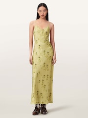AllSaints Yellow Bryony Dress - Image 1 of 5
