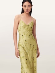 AllSaints Yellow Bryony Dress - Image 3 of 5