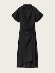 AllSaints Black Rosie Silk Dress - Image 5 of 5
