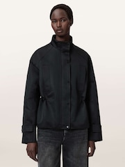 AllSaints Black Luellah Jacket - Image 1 of 6