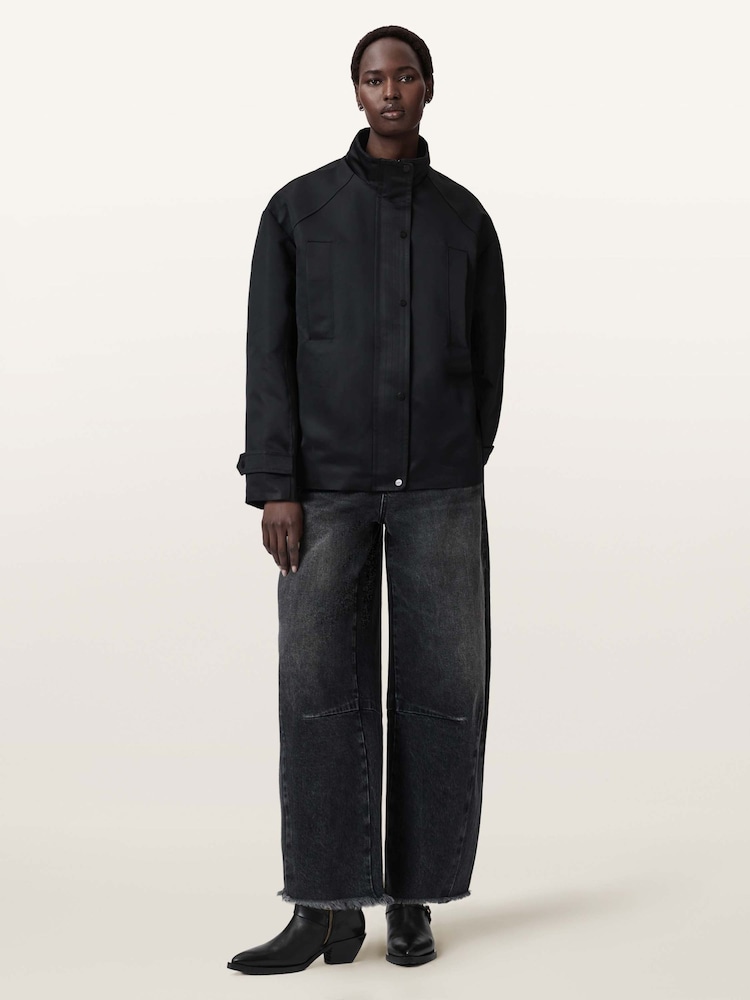 AllSaints Black Luellah Jacket - Image 2 of 6