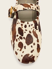 AllSaints Brown Sabine Cow Shoes - Image 4 of 4