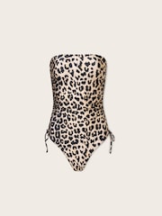 AllSaints Brown Court Swimsuit - Image 6 of 6