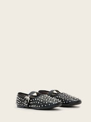 AllSaints Black Sabine Stud Shoes - Image 1 of 4