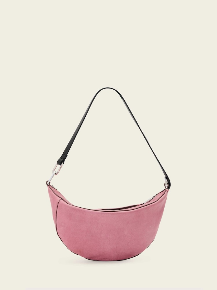AllSaints Pink Luna Micro Bag - Image 1 of 5 AllSaints Pink Luna Micro Bag - Image 1 of 5