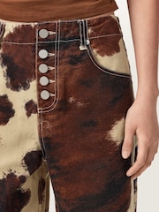 AllSaints Brown Taya Jeans - Image 3 of 6