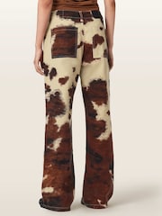 AllSaints Brown Taya Jeans - Image 4 of 6