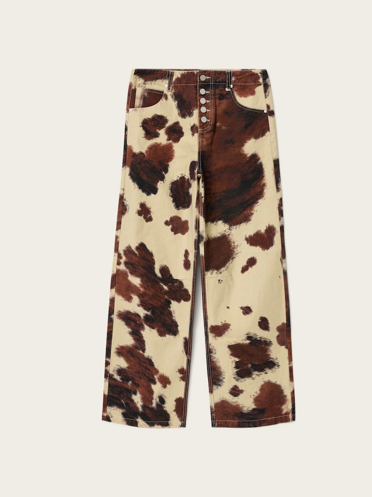 AllSaints Brown Taya Jeans - Image 6 of 6