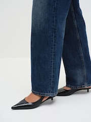 The Set Kitten Heel Slingback Shoes Black - Image 3 of 6