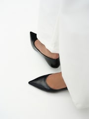 The Set Kitten Heel Court Shoes Black - Image 4 of 7