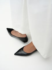 The Set Kitten Heel Court Shoes Black - Image 5 of 7