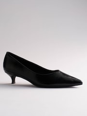 The Set Kitten Heel Court Shoes Black - Image 6 of 7