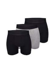 AllSaints Black Boxer Briefs With Contour Pouch 3 Pack - Image 1 of 9