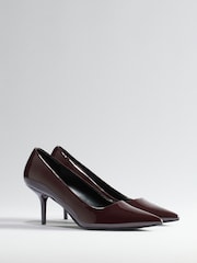 The Set High Heel Court Shoes Burgundy Red - Image 1 of 5