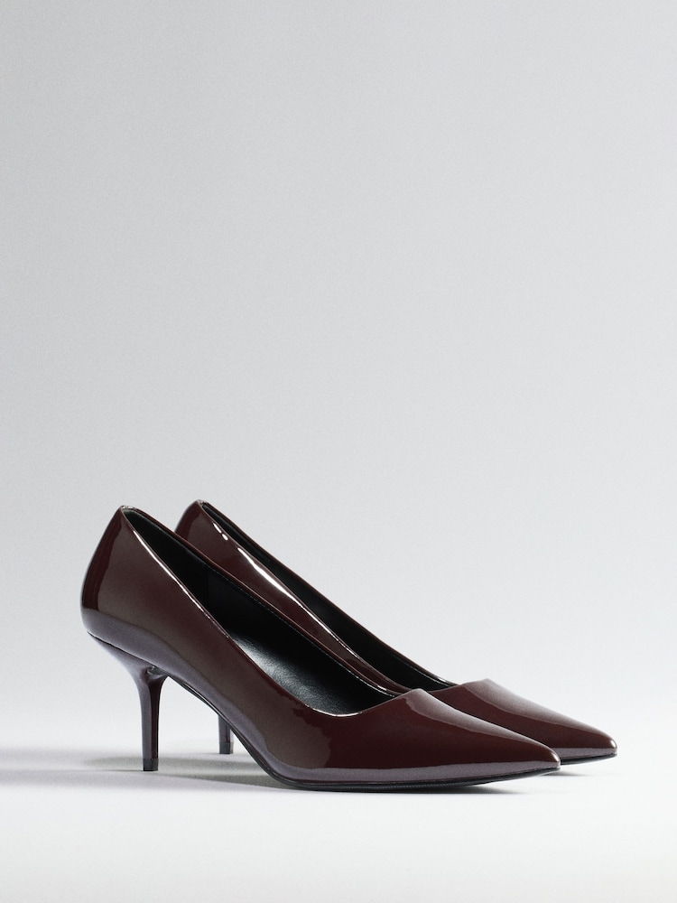 The Set High Heel Court Shoes Burgundy Red - Image 1 of 5 The Set High Heel Court Shoes Burgundy Red - Image 1 of 5