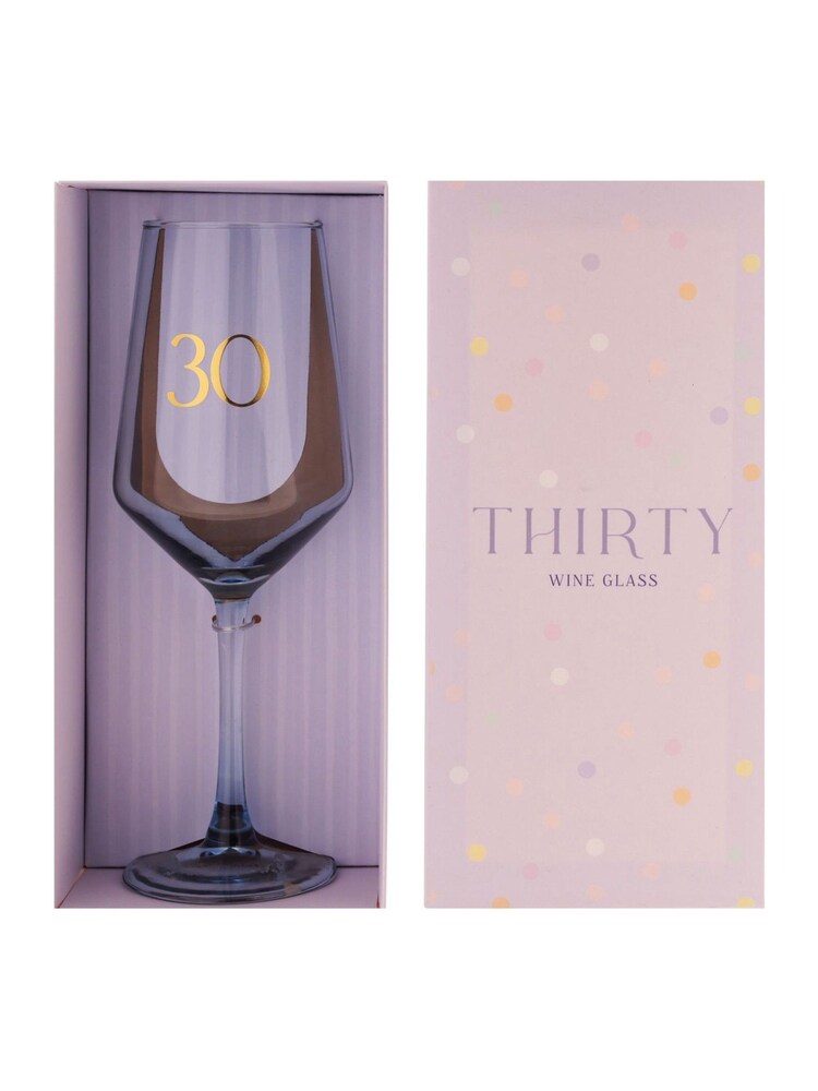 Widdop Light Blue Wine Glass - Image 2 of 2