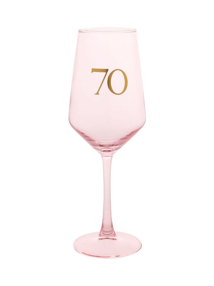 Widdop Pink Wine Glass 70 - Image 1 of 2