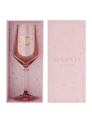 Widdop Pink Wine Glass 70 - Image 2 of 2